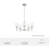 image:imageHunter  Xidane 5light Alturas Gold Large Chandelier Dimmable Mid Century Modern Style Round Shaped for Bedrooms Kitchens Dining Living Rooms  19741Brushed Nickel