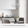image:imageHunter  Xidane 5light Alturas Gold Large Chandelier Dimmable Mid Century Modern Style Round Shaped for Bedrooms Kitchens Dining Living Rooms  19741Brushed Nickel