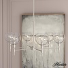 image:imageHunter  Xidane 6light Brushed Nickel Large Chandelier Dimmable Mid Century Modern Style Round Shaped for Bedrooms Kitchens Dining Living Rooms  19744Brushed Nickel