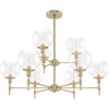 image:imageHunter  Xidane 9light Alturas Gold Large Chandelier Dimmable Round Shaped for Bedrooms Kitchens Dining Living Rooms  19745Alturas Gold