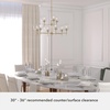 image:imageHunter  Xidane 9light Alturas Gold Large Chandelier Dimmable Round Shaped for Bedrooms Kitchens Dining Living Rooms  19745Alturas Gold
