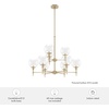 image:imageHunter  Xidane 9light Alturas Gold Large Chandelier Dimmable Round Shaped for Bedrooms Kitchens Dining Living Rooms  19745Alturas Gold