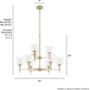 image:imageHunter  Xidane 9light Alturas Gold Large Chandelier Dimmable Round Shaped for Bedrooms Kitchens Dining Living Rooms  19745Alturas Gold