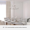 image:imageHunter  Xidane 9light Alturas Gold Large Chandelier Dimmable Round Shaped for Bedrooms Kitchens Dining Living Rooms  19745Brushed Nickel