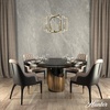 image:imageHunter  Zoanne 6Light Alturas Gold Modern Style Dimmable Large Chandelier for Bedrooms Kitchens Dining Living Rooms  19572