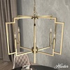image:imageHunter  Zoanne 6Light Alturas Gold Modern Style Dimmable Large Chandelier for Bedrooms Kitchens Dining Living Rooms  19572