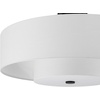 image:imageHunter 30 Brookside Fandelier Ceiling Fan LED Light Remote Black  Compact indoor fandelier with enclosed blades LED light remote and statement style for bedrooms offices or small spacesMatte Black  White Shade