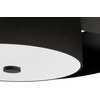 image:imageHunter 30 Brookside Fandelier Ceiling Fan LED Light Remote Black  Compact indoor fandelier with enclosed blades LED light remote and statement style for bedrooms offices or small spacesMatte Black  Black Shade