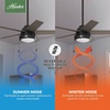 image:imageHunter 44 inch Burroughs Matte Silver Ceiling Fan with LED Light Kit and Pull ChainMatte Black