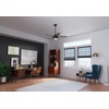 image:imageHunter 44 inch Burroughs Matte Silver Ceiling Fan with LED Light Kit and Pull ChainMatte Black