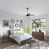image:imageHunter 44 inch Burroughs Matte Silver Ceiling Fan with LED Light Kit and Pull ChainMatte Silver