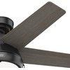 image:imageHunter 44 inch Burroughs Matte Silver Ceiling Fan with LED Light Kit and Pull ChainMatte Silver