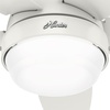 image:imageHunter 44 inch Indoor Ceiling Fan with LED Light  Ceiling Fan with Pull Chain For Bedroom Living Room or Kitchen Low Profile Mount No Remote 5 Blades  Lilliana 51223 Brushed Nickel  with LED Light Low Profile Mount 5 Blades For Bedroom Living Room Kitchen 51223Fresh White