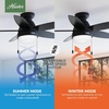 image:imageHunter 44 inch Indoor Ceiling Fan with LED Light  Ceiling Fan with Pull Chain For Bedroom Living Room or Kitchen Low Profile Mount No Remote 5 Blades  Lilliana 51223 Brushed Nickel  with LED Light Low Profile Mount 5 Blades For Bedroom Living Room Kitchen 51223Matte Black