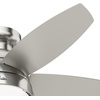 image:imageHunter 44 inch Indoor Ceiling Fan with LED Light  Ceiling Fan with Pull Chain For Bedroom Living Room or Kitchen Low Profile Mount No Remote 5 Blades  Lilliana 51223 Brushed Nickel  with LED Light Low Profile Mount 5 Blades For Bedroom Living Room Kitchen 51223Brushed Nickel