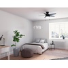 image:imageHunter 44 inch Indoor Ceiling Fan with LED Light  Ceiling Fan with Pull Chain For Bedroom Living Room or Kitchen Low Profile Mount No Remote 5 Blades  Lilliana 51223 Brushed Nickel  with LED Light Low Profile Mount 5 Blades For Bedroom Living Room Kitchen 51223Matte Black