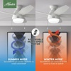 image:imageHunter 44 inch Indoor Ceiling Fan with LED Light  Ceiling Fan with Pull Chain For Bedroom Living Room or Kitchen Low Profile Mount No Remote 5 Blades  Lilliana 51223 Brushed Nickel  with LED Light Low Profile Mount 5 Blades For Bedroom Living Room Kitchen 51223Fresh White