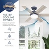 image:imageHunter 44 inch Indoor Ceiling Fan with LED Light and Remote Control  Standard Mount Ceiling Fan 6 Blades For Bedroom Living Room or Kitchen Quiet  Pacer 51207 Blush Pink  with LED Light and Remote Control Quiet 6 Blades For Bedroom Living Room Kitchen 51207Indigo Blue