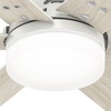 image:imageHunter 44 inch Indoor Ceiling Fan with LED Light and Remote Control  Standard Mount Ceiling Fan 6 Blades For Bedroom Living Room or Kitchen Quiet  Pacer 51207 Blush Pink  with LED Light and Remote Control Quiet 6 Blades For Bedroom Living Room Kitchen 51207Fresh White