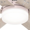 image:imageHunter 44 inch Indoor Ceiling Fan with LED Light and Remote Control  Standard Mount Ceiling Fan 6 Blades For Bedroom Living Room or Kitchen Quiet  Pacer 51207 Blush Pink  with LED Light and Remote Control Quiet 6 Blades For Bedroom Living Room Kitchen 51207Blush Pink