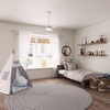 image:imageHunter 44 inch Indoor Ceiling Fan with LED Light and Remote Control  Standard Mount Ceiling Fan 6 Blades For Bedroom Living Room or Kitchen Quiet  Pacer 51207 Blush Pink  with LED Light and Remote Control Quiet 6 Blades For Bedroom Living Room Kitchen 51207Fresh White