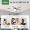 image:imageHunter 44 inch Indoor Ceiling Fan with LED Light and Remote Control  Standard Mount Ceiling Fan 6 Blades For Bedroom Living Room or Kitchen Quiet  Pacer 51207 Blush Pink  with LED Light and Remote Control Quiet 6 Blades For Bedroom Living Room Kitchen 51207Indigo Blue