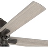 image:imageHunter 44 inch Indoor Ceiling Fan with LED Lights  Ceiling Fan with Pull Chain For Bedroom Living Room or Kitchen Low Profile Flush Mount No Remote 5 Blades  Hartland 50653 Matte SilverNoble Bronze