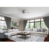 image:imageHunter 44 inch Indoor Ceiling Fan with LED Lights  Ceiling Fan with Pull Chain For Bedroom Living Room or Kitchen Low Profile Flush Mount No Remote 5 Blades  Hartland 50653 Matte SilverMatte Silver