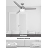 image:imageHunter 48 inch Indoor Ceiling Fan with LED Light and Remote Control  White Ceiling Fan Standard Mount 3 Blades For Bedroom Living Room or Kitchen Quiet  Midtown 54211 Fresh White  with LED Light and Remote Control Quiet 3 Blades For Bedroom Living Room Kitchen 54211Fresh White