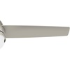 image:imageHunter 48 inch Indoor Ceiling Fan with LED Light and Remote Control  White Ceiling Fan Standard Mount 3 Blades For Bedroom Living Room or Kitchen Quiet  Midtown 54211 Fresh White  with LED Light and Remote Control Quiet 3 Blades For Bedroom Living Room Kitchen 54211Matte Nickel