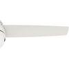 image:imageHunter 48 inch Indoor Ceiling Fan with LED Light and Remote Control  White Ceiling Fan Standard Mount 3 Blades For Bedroom Living Room or Kitchen Quiet  Midtown 54211 Fresh White  with LED Light and Remote Control Quiet 3 Blades For Bedroom Living Room Kitchen 54211Fresh White