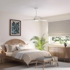 image:imageHunter 52 Aeronaut Outdoor Smart Ceiling Fan LED Light Remote White  ENERGY STAR fan is 64 more efficient with Apple Google Alexa support LED light and remote for bedrooms or patiosWhiteOak