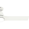 image:imageHunter 52 Aeronaut Outdoor Smart Ceiling Fan LED Light Remote White  ENERGY STAR fan is 64 more efficient with Apple Google Alexa support LED light and remote for bedrooms or patiosWhite
