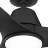image:imageHunter 52 Aeronaut Outdoor Smart Ceiling Fan LED Light Remote White  ENERGY STAR fan is 64 more efficient with Apple Google Alexa support LED light and remote for bedrooms or patiosMatte Black
