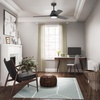 image:imageHunter 52 Aeronaut Outdoor Smart Ceiling Fan LED Light Remote White  ENERGY STAR fan is 64 more efficient with Apple Google Alexa support LED light and remote for bedrooms or patiosMatte Black