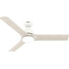image:imageHunter 52 Aeronaut Outdoor Smart Ceiling Fan LED Light Remote White  ENERGY STAR fan is 64 more efficient with Apple Google Alexa support LED light and remote for bedrooms or patiosWhiteOak