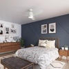 image:imageHunter 52 Bolsa Indoor Ceiling Fan with LED Light Remote Matte Black  SureSpeed high velocity airflow 6speed DC motor and 3 downrod support living rooms bedrooms offices or great roomsFresh White