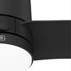 image:imageHunter 52 Bolsa Indoor Ceiling Fan with LED Light Remote Matte Black  SureSpeed high velocity airflow 6speed DC motor and 3 downrod support living rooms bedrooms offices or great roomsMatte Black