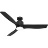 image:imageHunter 52 Bolsa Indoor Ceiling Fan with LED Light Remote Matte Black  SureSpeed high velocity airflow 6speed DC motor and 3 downrod support living rooms bedrooms offices or great roomsMatte Black