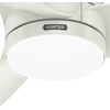 image:imageHunter 52 Bolsa Indoor Ceiling Fan with LED Light Remote Matte Black  SureSpeed high velocity airflow 6speed DC motor and 3 downrod support living rooms bedrooms offices or great roomsFresh White