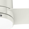 image:imageHunter 52 Bolsa Indoor Ceiling Fan with LED Light Remote Matte Black  SureSpeed high velocity airflow 6speed DC motor and 3 downrod support living rooms bedrooms offices or great roomsFresh White