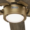 image:imageHunter 52 Inch Indoor Ceiling Fan with LED Light and Remote Control  White Modern Ceiling Fan 5 Blades and 6 Speed WhisperWind Motor For Bedroom Living Room or Kitchen ENERGY STAR  Erling 52851Luxe Gold