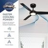 image:imageHunter 52 ZenTech Outdoor Smart Ceiling Fan LED Light Remote White  ENERGY STAR certified with Apple Google Alexa support and covered outdoor use for bedrooms living rooms or patiosMatte Black