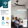 image:imageHunter 52 ZenTech Outdoor Smart Ceiling Fan LED Light Remote White  ENERGY STAR certified with Apple Google Alexa support and covered outdoor use for bedrooms living rooms or patiosFresh White