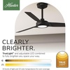 image:imageHunter 52 ZenTech Outdoor Smart Ceiling Fan LED Light Remote White  ENERGY STAR certified with Apple Google Alexa support and covered outdoor use for bedrooms living rooms or patiosMatte Black