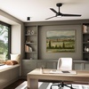 image:imageHunter 52 ZenTech Outdoor Smart Ceiling Fan LED Light Remote White  ENERGY STAR certified with Apple Google Alexa support and covered outdoor use for bedrooms living rooms or patiosMatte Black
