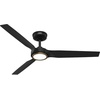 image:imageHunter 52 ZenTech Outdoor Smart Ceiling Fan LED Light Remote White  ENERGY STAR certified with Apple Google Alexa support and covered outdoor use for bedrooms living rooms or patiosMatte Black