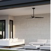 image:imageHunter 52 ZenTech Outdoor Smart Ceiling Fan LED Light Remote White  ENERGY STAR certified with Apple Google Alexa support and covered outdoor use for bedrooms living rooms or patiosMatte Black