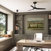 image:imageHunter 52 ZenTech Outdoor Smart Ceiling Fan LED Light Remote White  ENERGY STAR certified with Apple Google Alexa support and covered outdoor use for bedrooms living rooms or patiosMatte Black