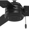 image:imageHunter 52 in Outdoor Industrial Ceiling fan in Matte Black 3Blade Renewed